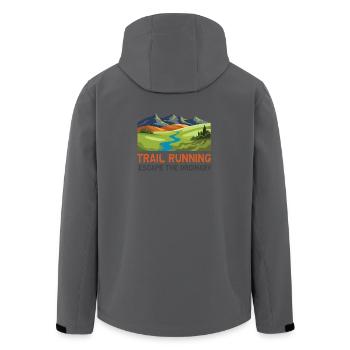 Trail running - Évadez-vous de l’ordinaire - Veste softshell homme en polyester recyclé Stanley/Stella - noir - Dos - AI Model Male 185 light (185cm)