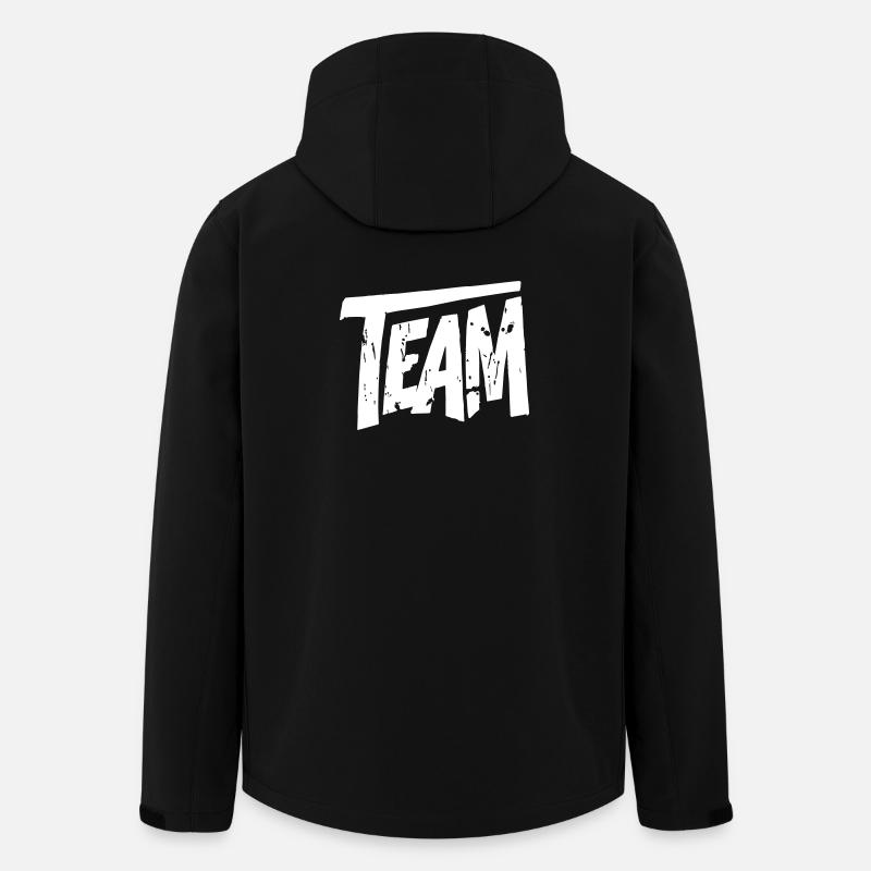 Team Graffiti - Men’s Recycled Softshell Jacket by Stanley/Stella - black