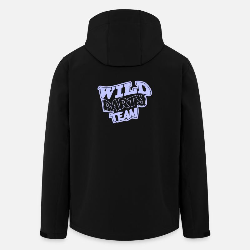 Wild Party Team Graffiti - Men’s Recycled Softshell Jacket by Stanley/Stella - black