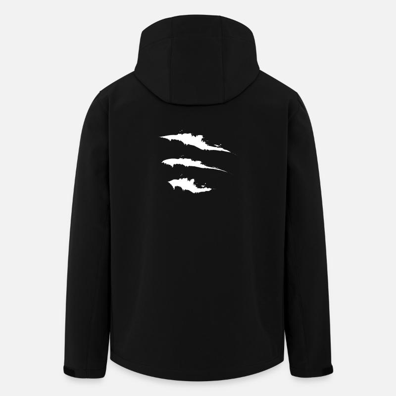 Abstraktes weißes Meer - Recycelte Männer Softshell-Jacke von Stanley/Stella - Schwarz