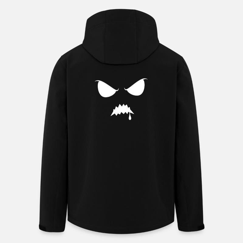 Effrayant Halloween Silhouette Ombre Sinistre - Veste softshell homme en polyester recyclé Stanley/Stella - noir