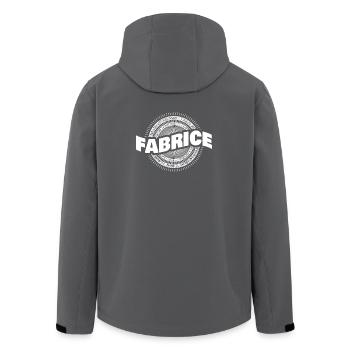 Projet cadeau Fabrice - Veste softshell homme en polyester recyclé Stanley/Stella - charbon - Dos - AI Model Male 185 light (185cm)