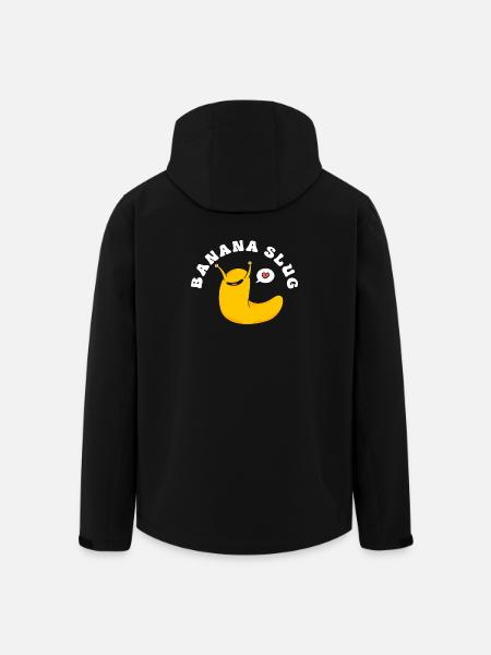 escargot banane - Veste softshell homme en polyester recyclé Stanley/Stella - noir