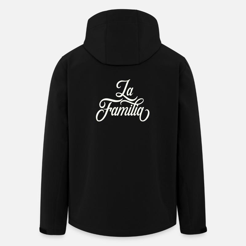 Lettrage de la famille La - Veste softshell homme en polyester recyclé Stanley/Stella - noir