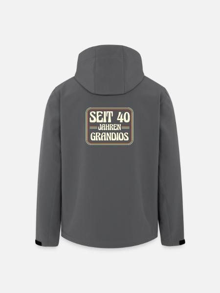 40e anniversaire 40e anniversaire - Veste softshell homme en polyester recyclé Stanley/Stella - noir