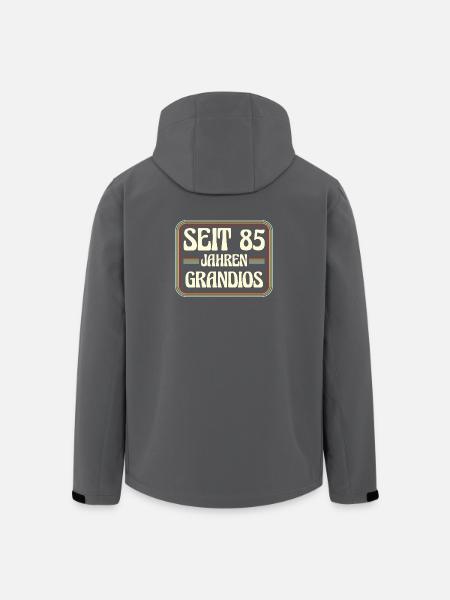 85 ans Anniversaire 85 - Veste softshell homme en polyester recyclé Stanley/Stella - noir