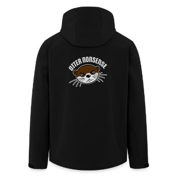 Otter Nonsense Lustig Wortspiel Otter Liebe Spruch - Recycelte Männer Softshell-Jacke von Stanley/Stella - Schwarz - Hinten - AI Model Male 185 light (185cm)
