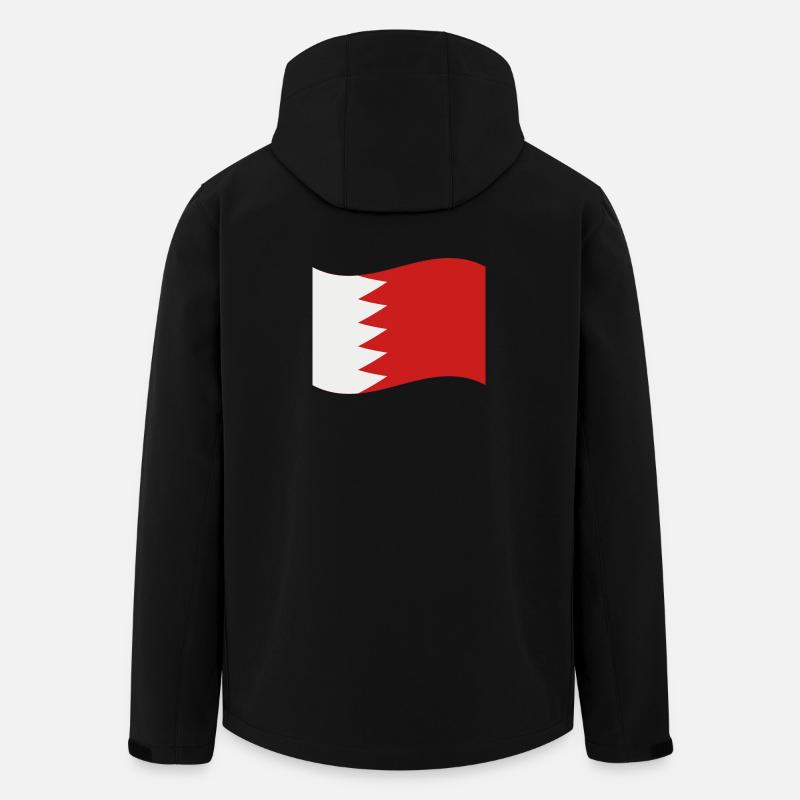 Bahrain-Flagge - Recycelte Männer Softshell-Jacke von Stanley/Stella - Schwarz