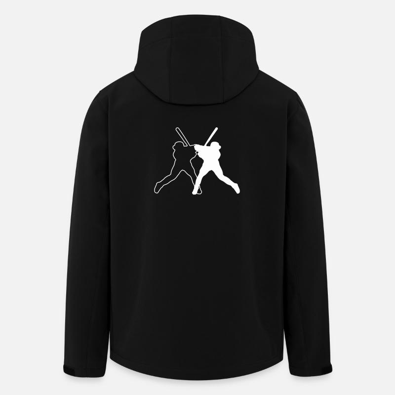 Baseball Ball Logo - Men’s Recycled Softshell Jacket by Stanley/Stella - black