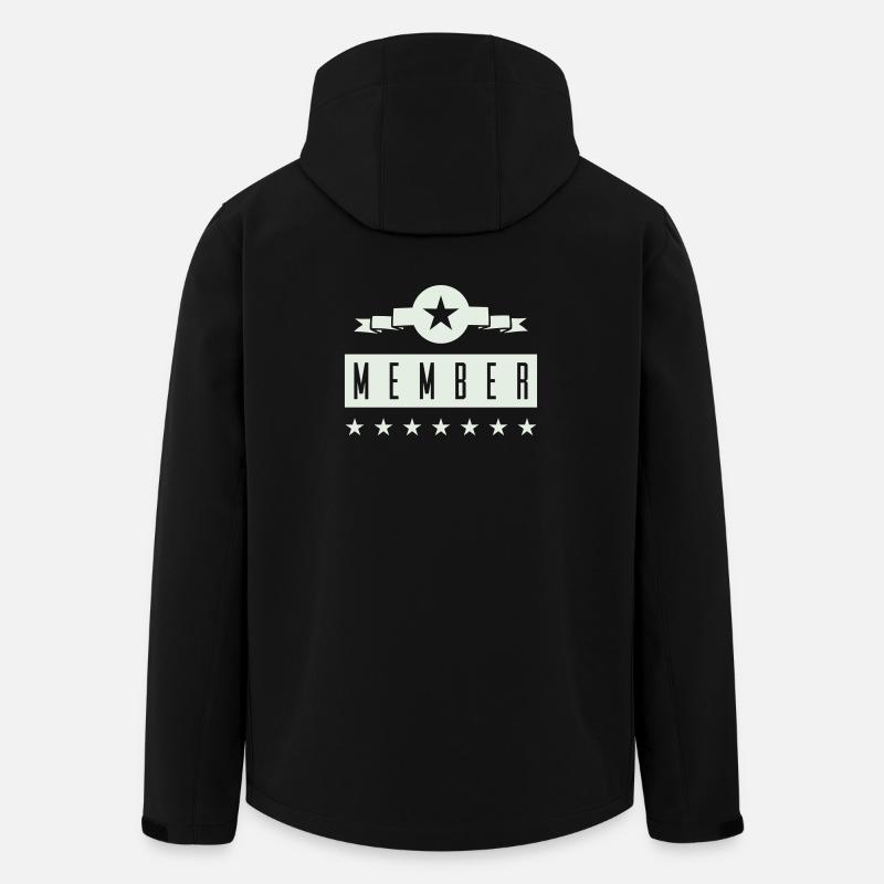 member - Recycelte Männer Softshell-Jacke von Stanley/Stella - Schwarz