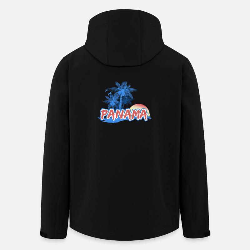 Geschenk für Panama - Recycelte Männer Softshell-Jacke von Stanley/Stella - Schwarz