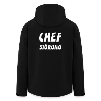chef - Men’s Recycled Softshell Jacket by Stanley/Stella - black - Back - AI Model Male 185 light (185cm)