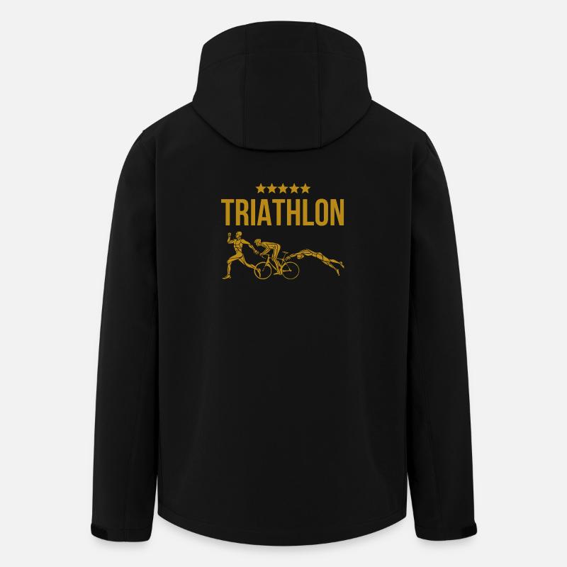 Triathlon - Veste softshell homme en polyester recyclé Stanley/Stella - noir