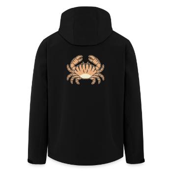 Stilisierte Krabbe mit Tigerstreifen - Recycelte Männer Softshell-Jacke von Stanley/Stella - Schwarz - Hinten - AI Model Male 185 light (185cm)