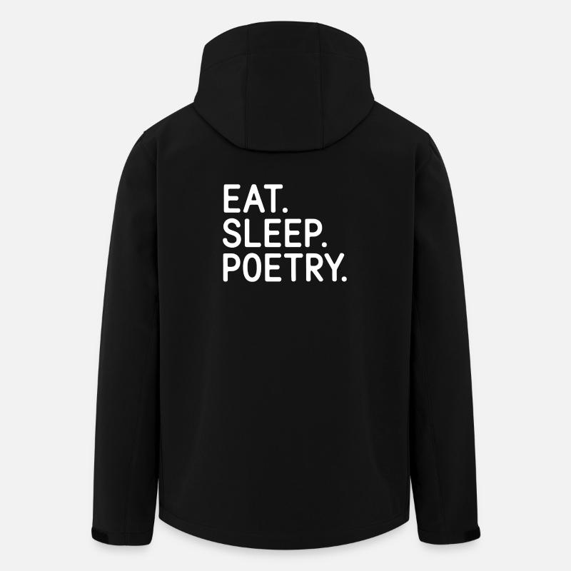 Eat Sleep Poetry Tee - Veste softshell homme en polyester recyclé Stanley/Stella - noir