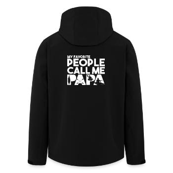 Évolution du kayak humain - Veste softshell homme en polyester recyclé Stanley/Stella - noir - Dos - AI Model Male 185 light (185cm)