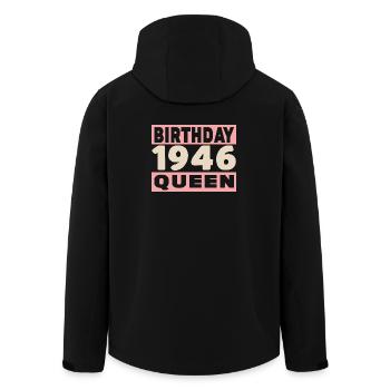 Geburtstagskönigin 80 Jahre alt 1946 Geburtstag - Recycelte Männer Softshell-Jacke von Stanley/Stella - Schwarz - Hinten - AI Model Male 185 light (185cm)