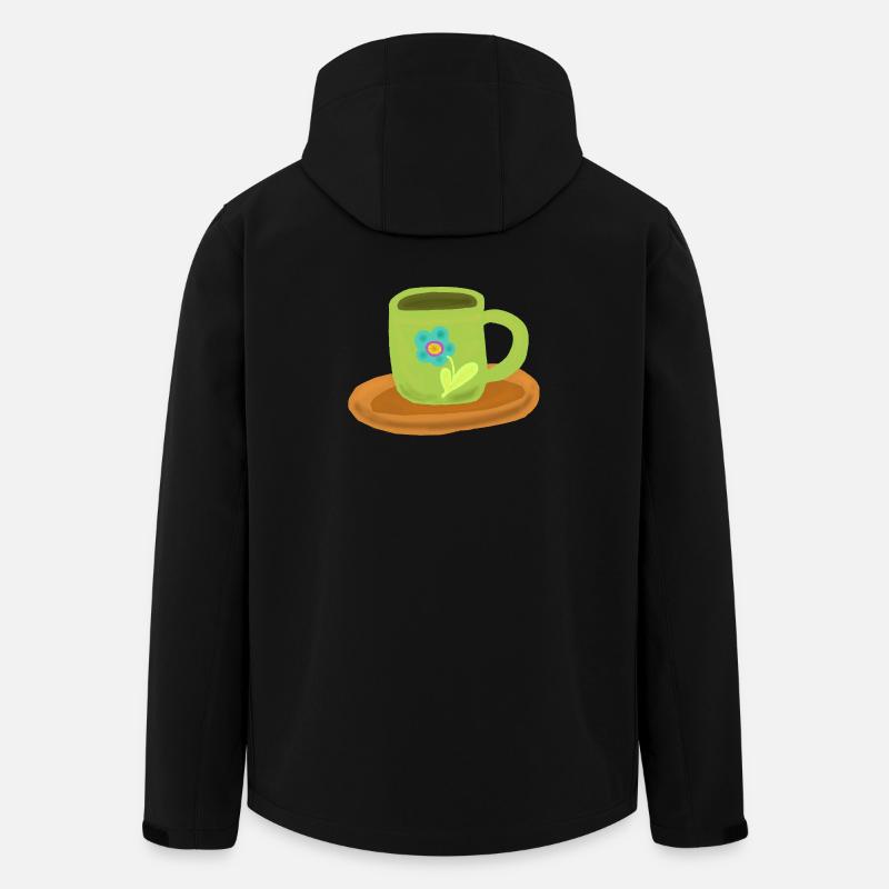 Cup Teacup Birthday Morning Grouch - Men’s Recycled Softshell Jacket by Stanley/Stella - black