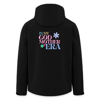 In My Godmother Era Shirt - Gift Godmother - Men’s Recycled Softshell Jacket by Stanley/Stella - black - Back - AI Model Male 185 light (185cm)