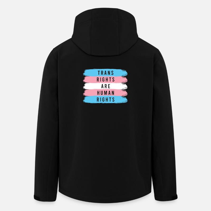 LGBTQ Pride Month - Trans-Rechte sind Menschenrechte - Recycelte Männer Softshell-Jacke von Stanley/Stella - Schwarz