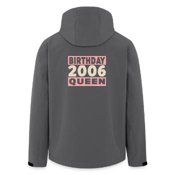 birthday queen 20 years old 2006 Birthday - Men’s Recycled Softshell Jacket by Stanley/Stella - black - Back - AI Model Male 185 light (185cm)