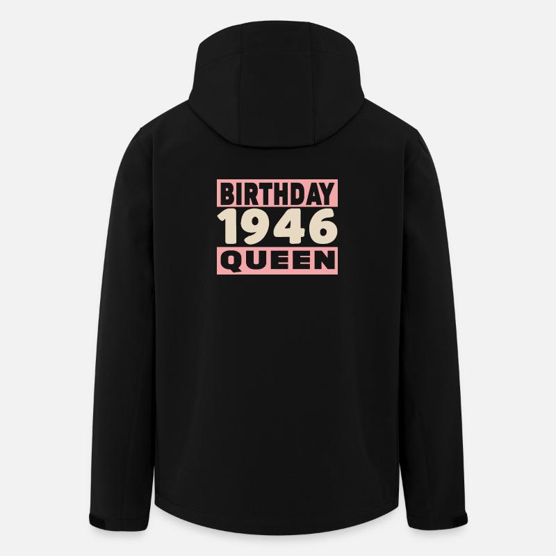 birthday 80 years 1946 Birthday - Men’s Recycled Softshell Jacket by Stanley/Stella - black