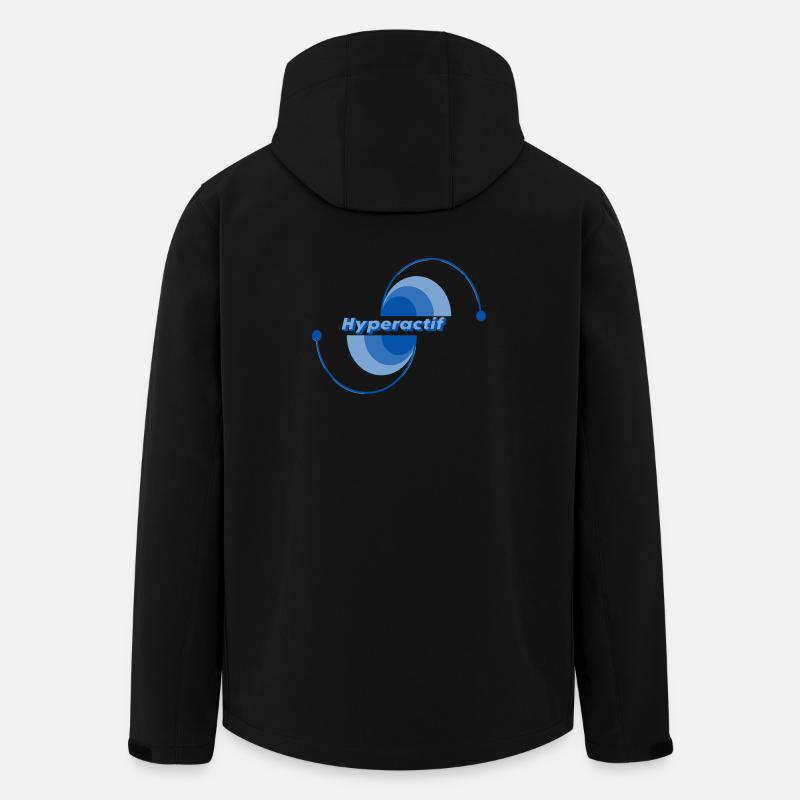 Hyperaktiv - Recycelte Männer Softshell-Jacke von Stanley/Stella - Schwarz