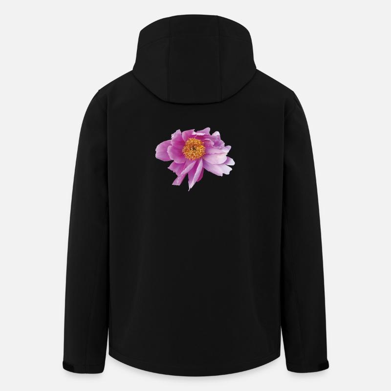 Peony_Dancing_in_Wind - Veste softshell homme en polyester recyclé Stanley/Stella - noir