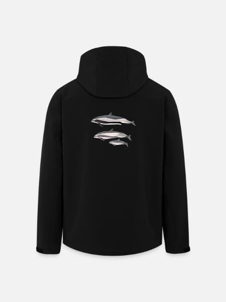 Fraser dolphin - Fraser's dolphin - Dauphin - Men’s Recycled Softshell Jacket by Stanley/Stella - black