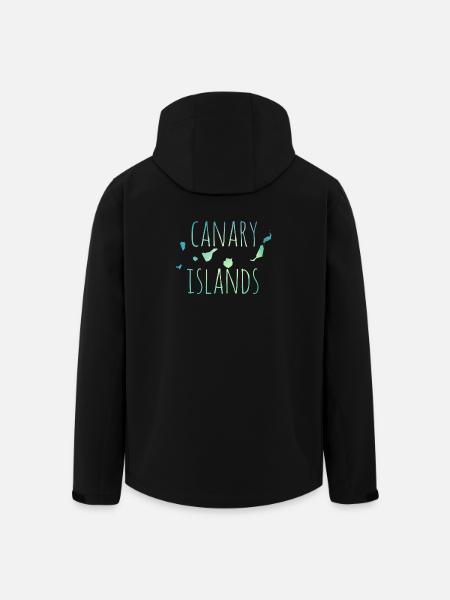 Canary Islands - Recycelte Männer Softshell-Jacke von Stanley/Stella - Schwarz