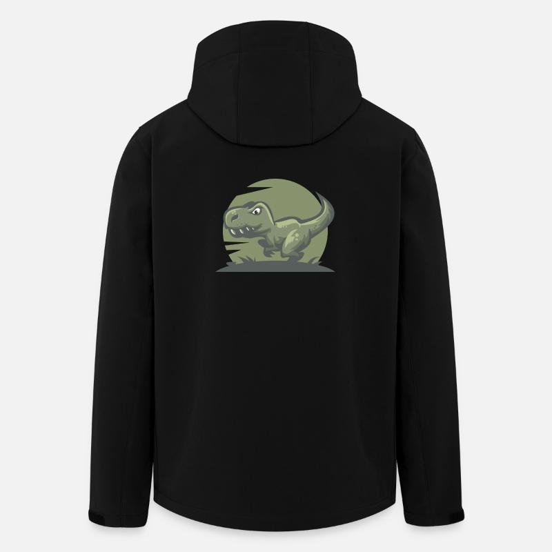 Dinosaur T-Rex - Men’s Recycled Softshell Jacket by Stanley/Stella - black