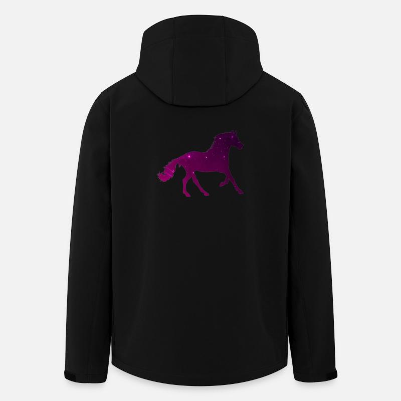 Sternenpferd - Süß Reiten Galaxy Pferd Geschenk - Recycelte Männer Softshell-Jacke von Stanley/Stella - Schwarz