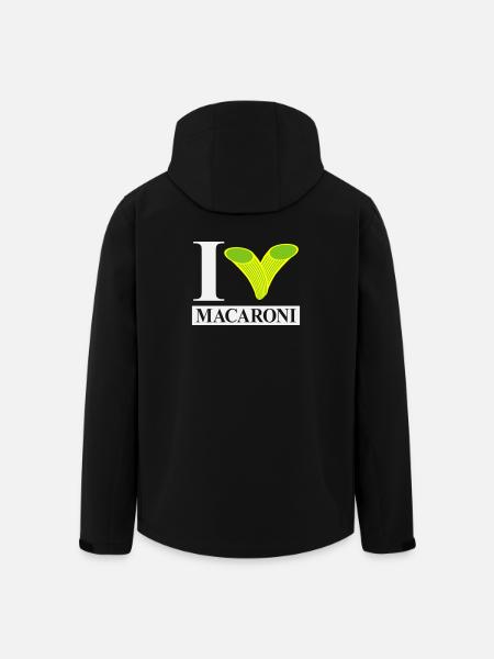 J’adore les macaronis - Veste softshell homme en polyester recyclé Stanley/Stella - noir