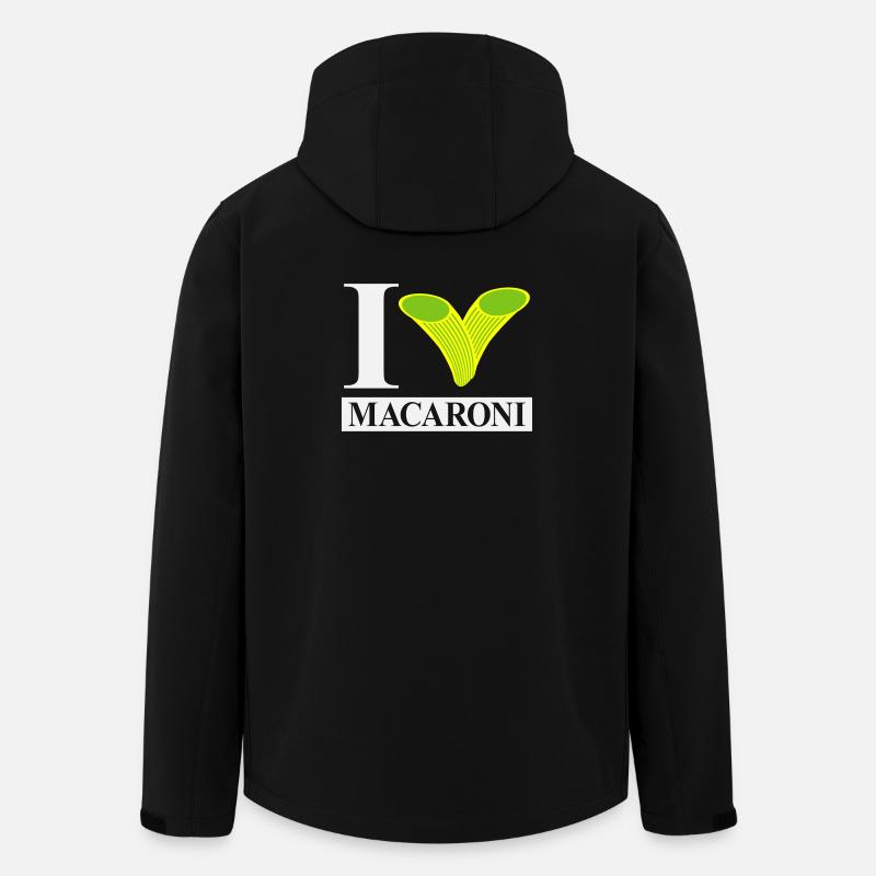 Ich liebe Makkaroni - Recycelte Männer Softshell-Jacke von Stanley/Stella - Schwarz