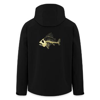 Poisson - Veste softshell homme en polyester recyclé Stanley/Stella - noir - Dos - AI Model Male 185 light (185cm)