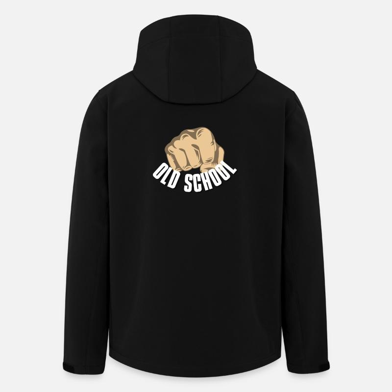 Oldschool Faust - Recycelte Männer Softshell-Jacke von Stanley/Stella - Schwarz