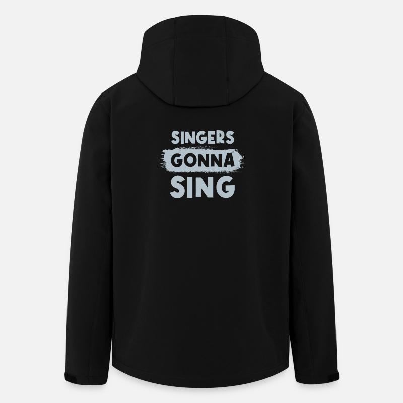 Les chanteurs vont chanter - Veste softshell homme en polyester recyclé Stanley/Stella - noir
