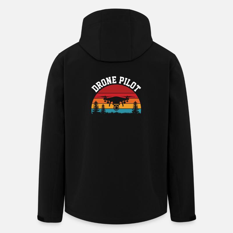 Drohnen-Pilot - Recycelte Männer Softshell-Jacke von Stanley/Stella - Schwarz