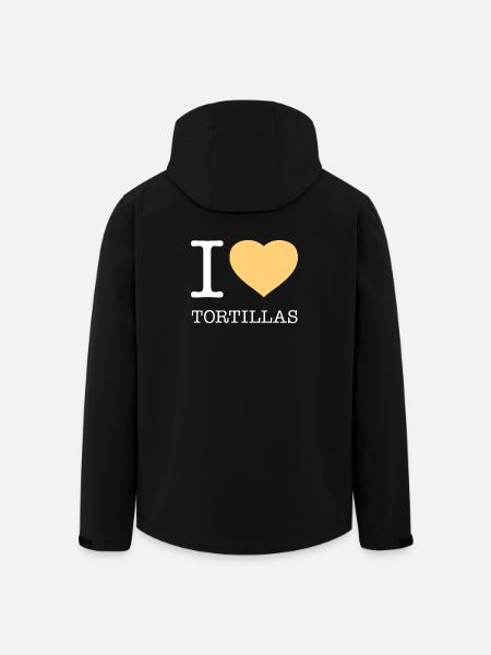 I LOVE TORTILLAS - Men’s Recycled Softshell Jacket by Stanley/Stella - black