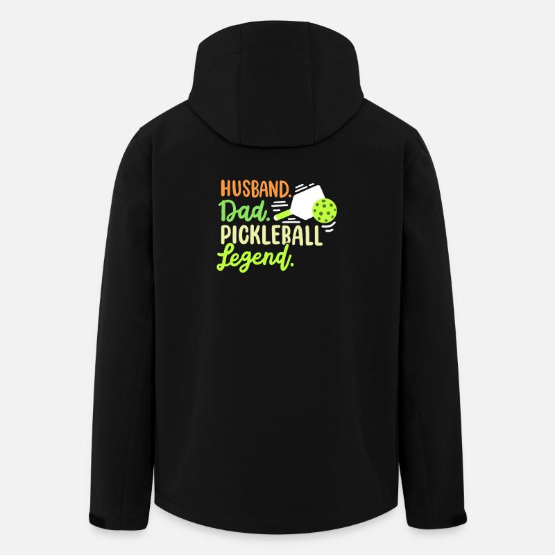Pickleball-Spieler Vater und Ehemann - Recycelte Männer Softshell-Jacke von Stanley/Stella - Schwarz