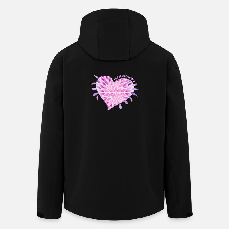 SeelenBlüten Herzkraft - Sonja Ariel von Staden - Recycelte Männer Softshell-Jacke von Stanley/Stella - Schwarz