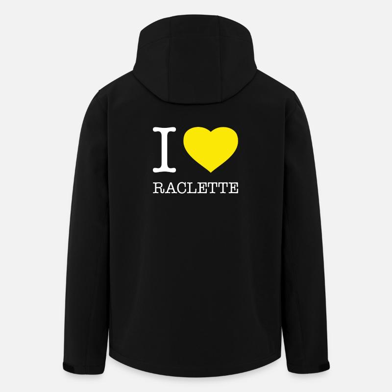 J’ADORE LA RACLETTE - Veste softshell homme en polyester recyclé Stanley/Stella - noir