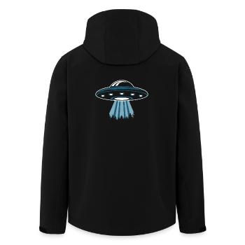 UFO Lover - Men’s Recycled Softshell Jacket by Stanley/Stella - black - Back - AI Model Male 185 light (185cm)