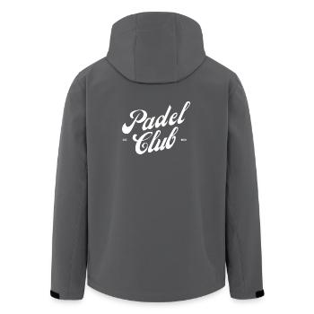Padel Club - Men’s Recycled Softshell Jacket by Stanley/Stella - anthracite - Back - AI Model Male 185 light (185cm)