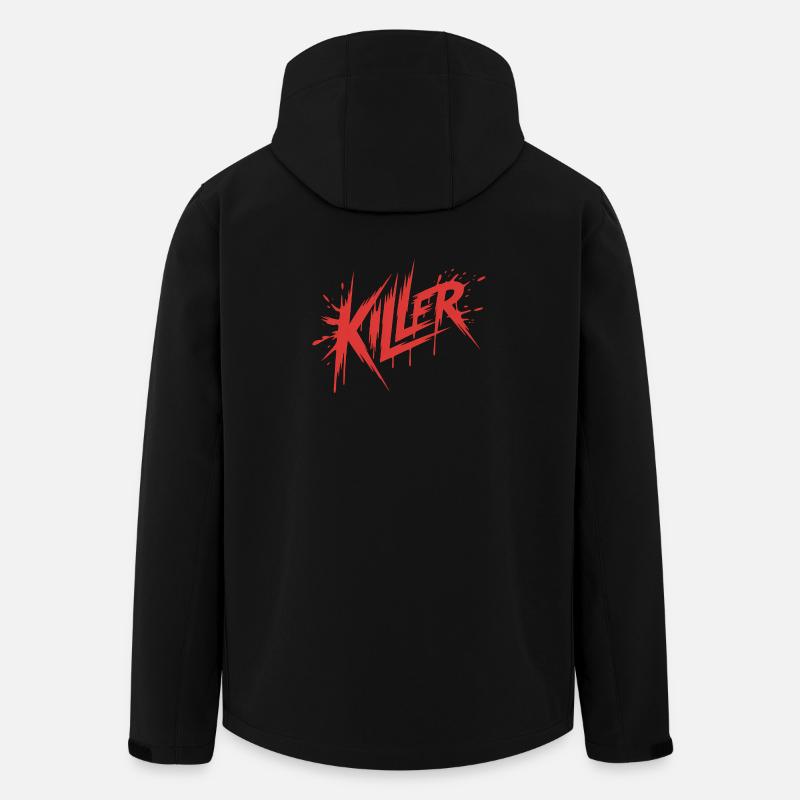 Killer - Killer Blood Design - Recycelte Männer Softshell-Jacke von Stanley/Stella - Schwarz