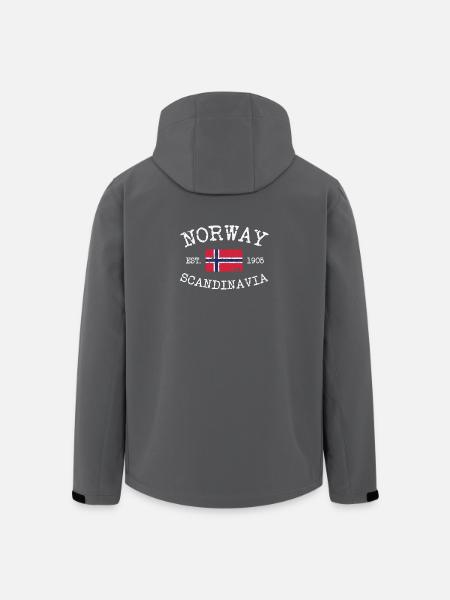 Norway - Norge - Norwegen - Scandinavia - 1905 - Men’s Recycled Softshell Jacket by Stanley/Stella - black