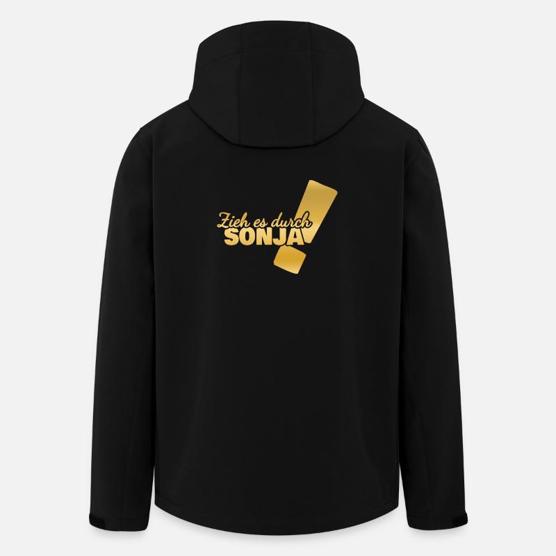 Vorname Sonja - Recycelte Männer Softshell-Jacke von Stanley/Stella - Schwarz