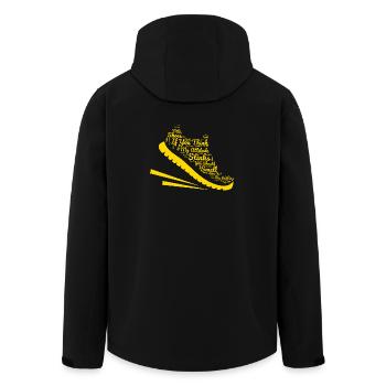 Running My Attitude Stinks Smell My Shoes Marathon - Recycelte Männer Softshell-Jacke von Stanley/Stella - Schwarz - Hinten - AI Model Male 185 light (185cm)