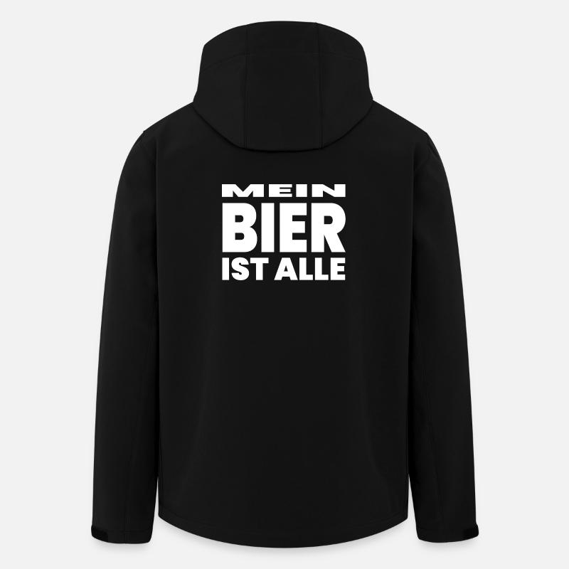 Bier - Recycelte Männer Softshell-Jacke von Stanley/Stella - Schwarz