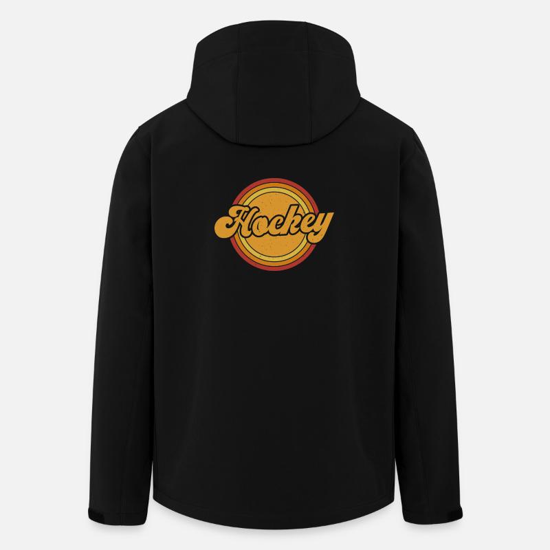 Eishockey Hockey Eishockeyspieler Geschenk - Men’s Recycled Softshell Jacket by Stanley/Stella - black